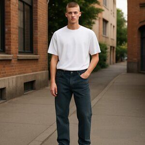 Levi Strauss 505 Gray Jeans original riveted Sz 33/30 (33x28)